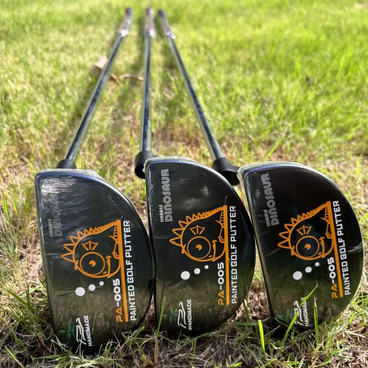 مضرب جولف PA-005 برأس زنك مزورة لليد اليمنى للرجال، 34/35 بوصة مع عمود فولاذي، قبضة مطاطية سوداء #6