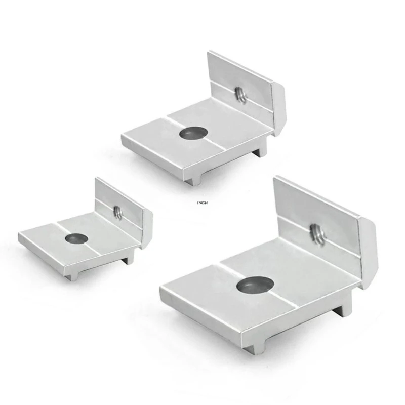 4pcs Shelf Support Bracket for 2020 3030 4040 Aluminum Profile Invisible Side Panel Bracket Flat Plate Holder Connector