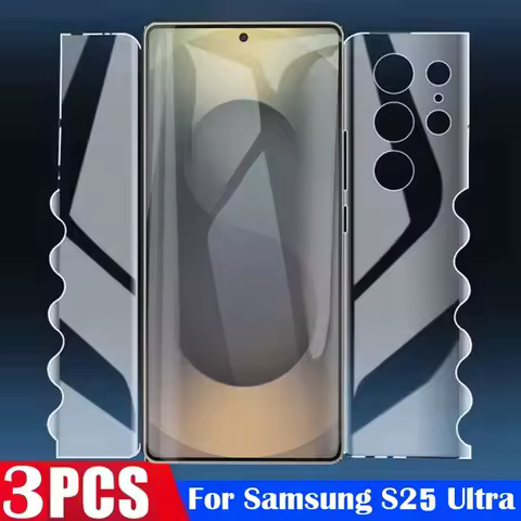 3pcs Butterfly Hydrogel Film Screen Protector For Samsung Galaxy S25 Ultra S21 S22 S20 S23 FE S10 Note 20 10 plus S24 Ultra Film