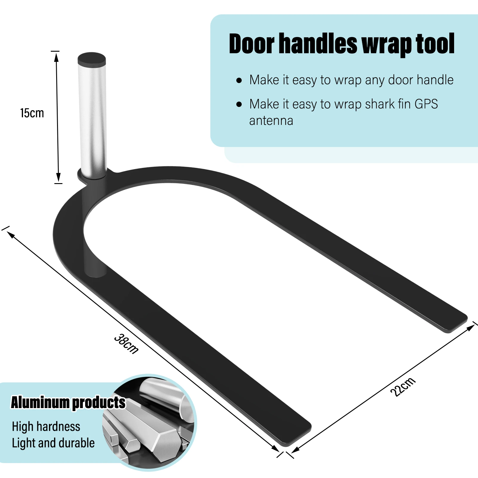 

FOSHIO инструмент для обмотки антенны Акулий плавник на крышу автомобиля углеродное волокно виниловая дверная ручка Защитная пленка для установки U-образная алюминиевая опора