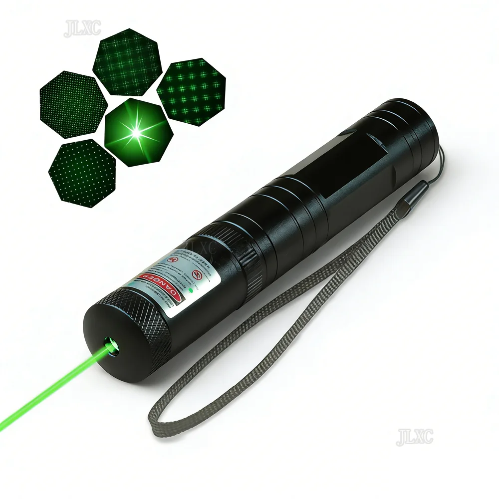 (Piles non fournies) Pointeur laser vert et rouge, outil pédagogique, jouet automatique pour chat, stylo laser à focalisation, combinaison stylo-laser