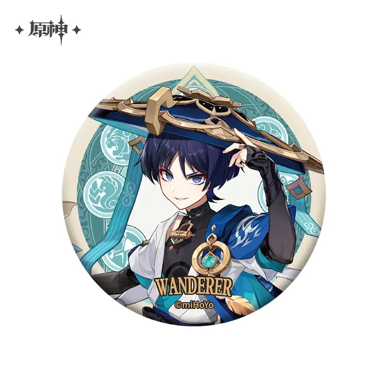 Animegame Genshin Impact Officiële Merch Mihoyo Originele Authentieke Fontaine-Serie Q-Versie Badge Tighnari Lynette Op Voorraad