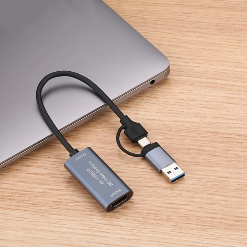 USB+Type C HDTV 케이블 어댑터 변환기 비디오 캡처 카드 어댑터 PC 케이블