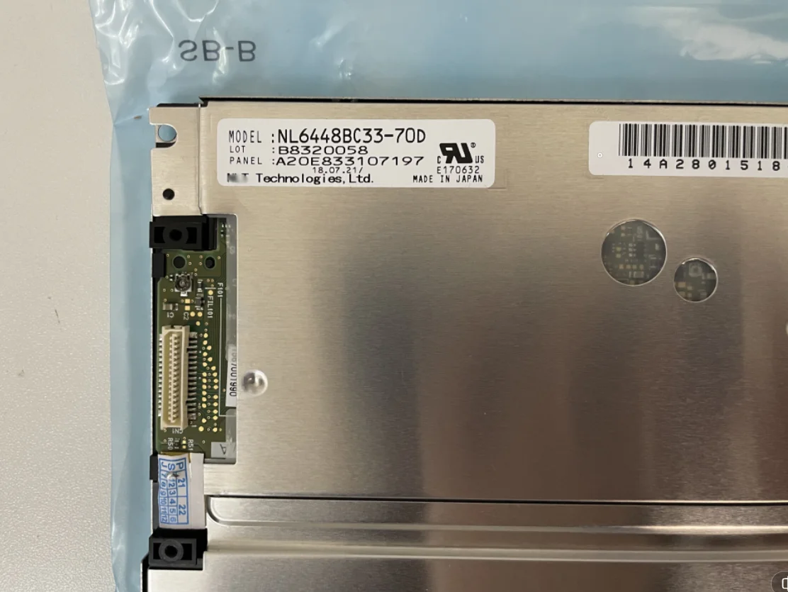 Original novo NL6448BC33-70D 10.4 polegadas painel lcd industrial