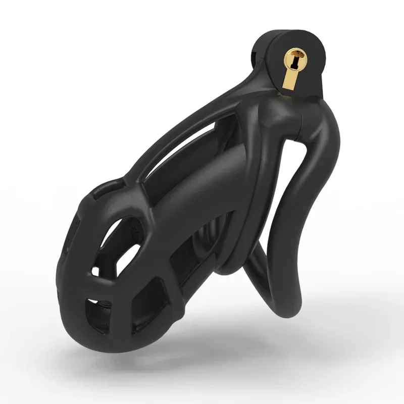 Nowy kolor męski penis Lock Chastity Cage with Lock Resin Virginity dla mężczyzn Oddychający pierścień na penisa Penis Fetish Restrain Sex Toys