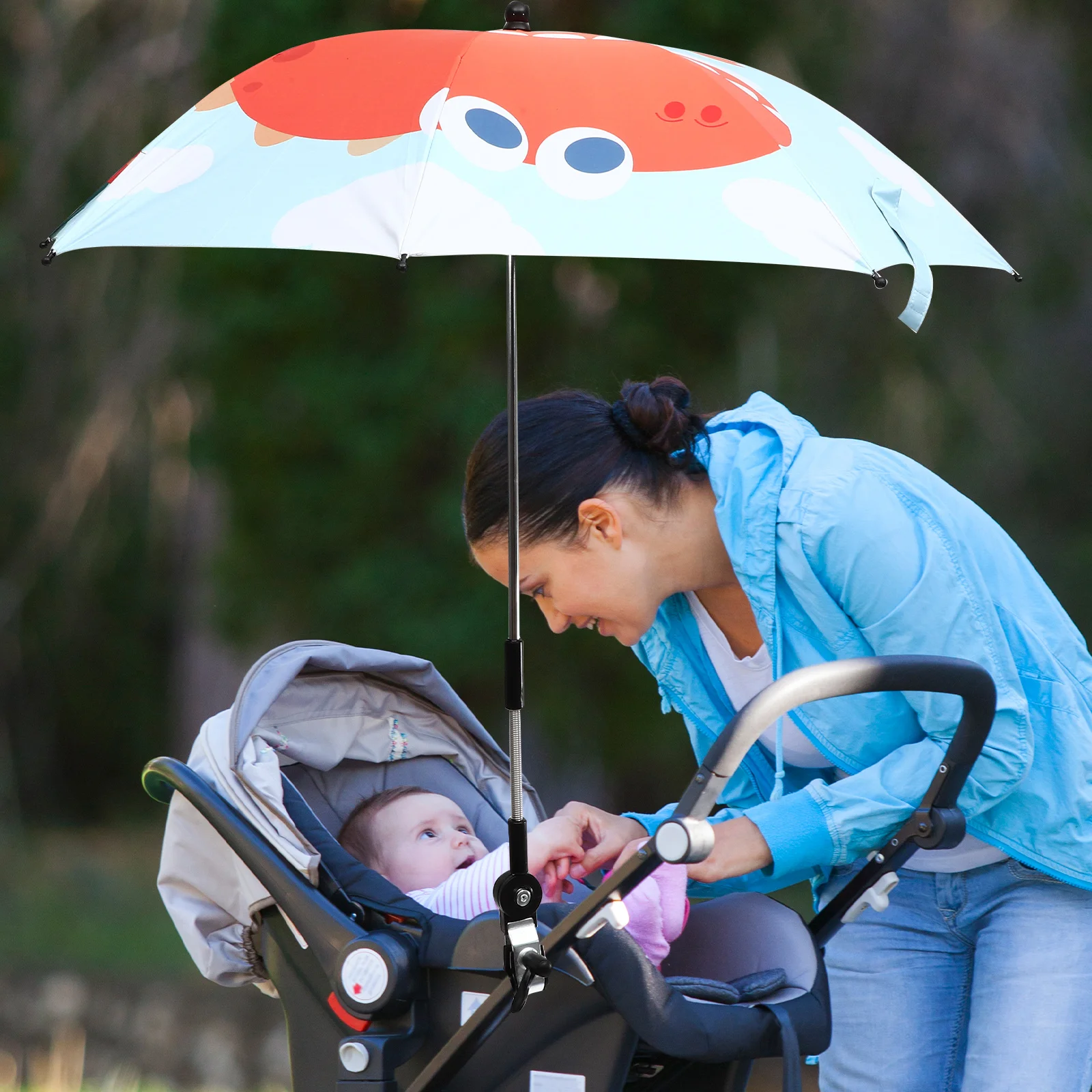 

Baby Stroller UV Sunshade Umbrella Large Size Water Resistant Portable Beach Chair Parasol Uv Protection Adjustable Stroller