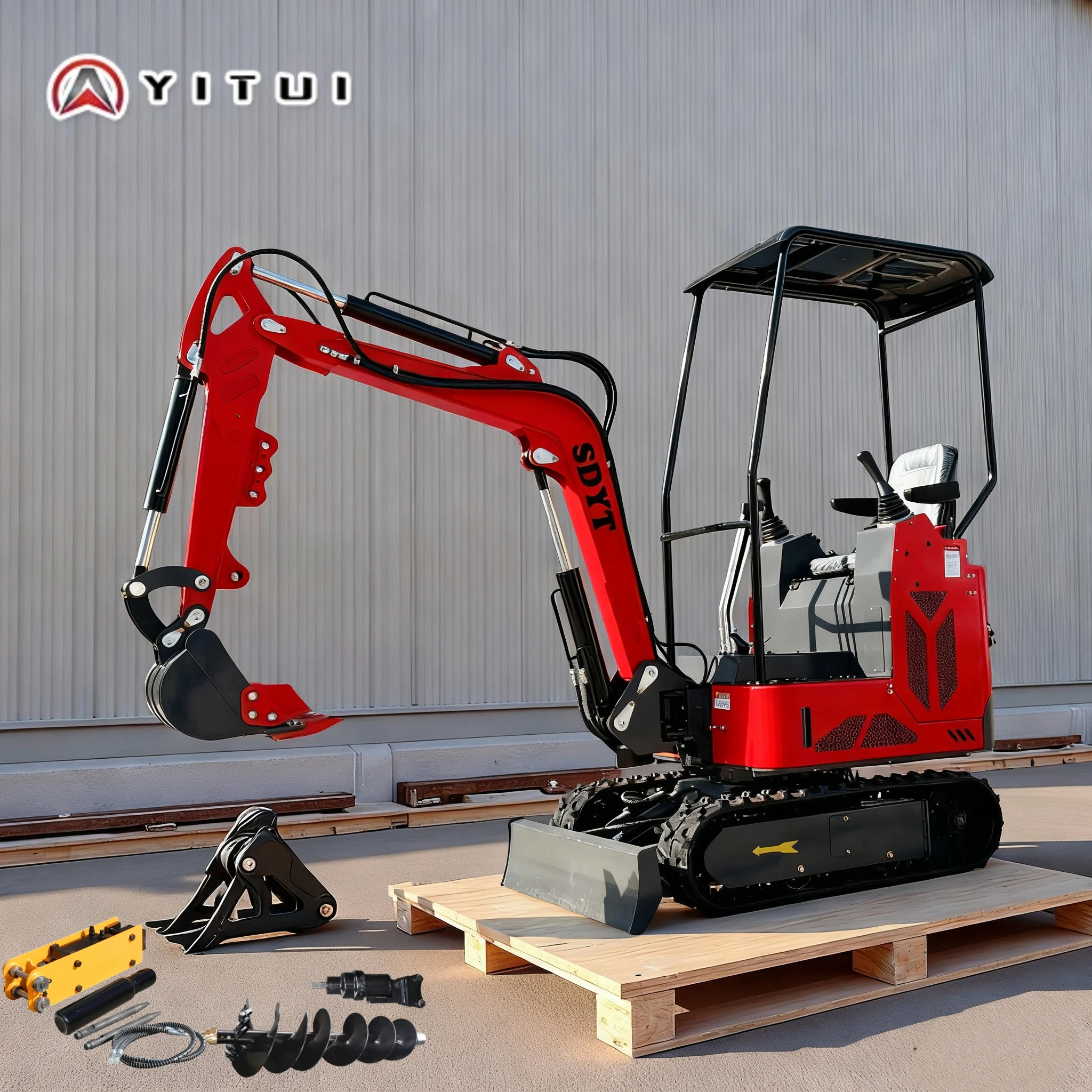 New Kubota Engine Customized Mini Excavator 1.5 Tons High Quality Euro 5 Epa Multi-Purpose Home Mini Excavator