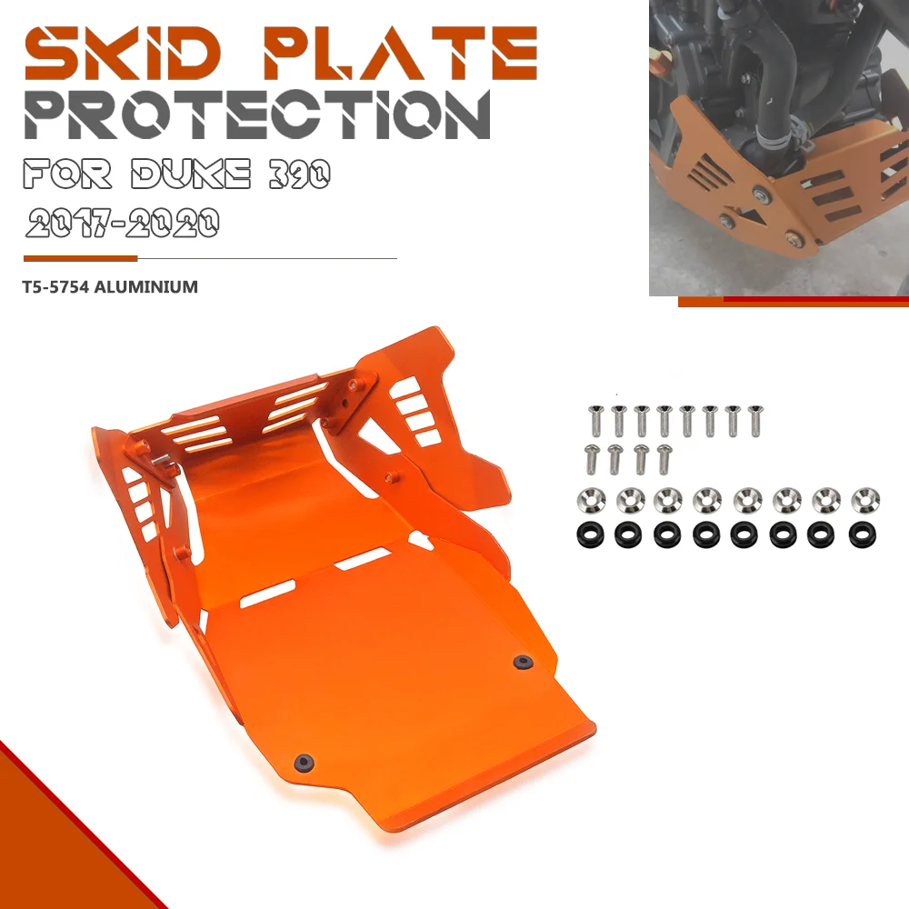 

FOR KTM DUKE 390 2017 2018 2019 2020 2021 Motorcycle Engine Protection Cover Chassis Guard Skid Plate Protector Accessories