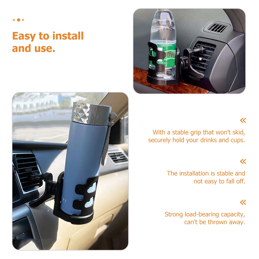 

Universal Car Cup Holder Plastic Beverage Rack Vehicle Drink Bottle Holder Durable Lightweight Easy Install Fits Most Cups Cans