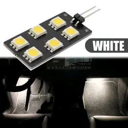 Car Motorcycle 5050-SMD LED Bulbs CANBUS Error Free 6 LED Car Interior Footwell Atmosphere Light for Audi A4 S4 B8 2008-2015