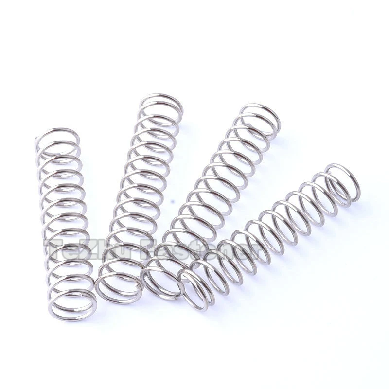 5/10pcs/Lot Zinc plating Compression Spring Y Type Pressure Springs Wire Dia 0.6mm Outer Dia 5-11mm Length 60 70 80 90 100mm