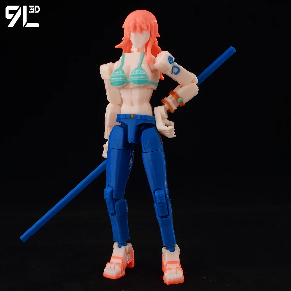 9L3D Dummy13 One Piece Figure Nami Anime Lucky13 Multi-Jointed