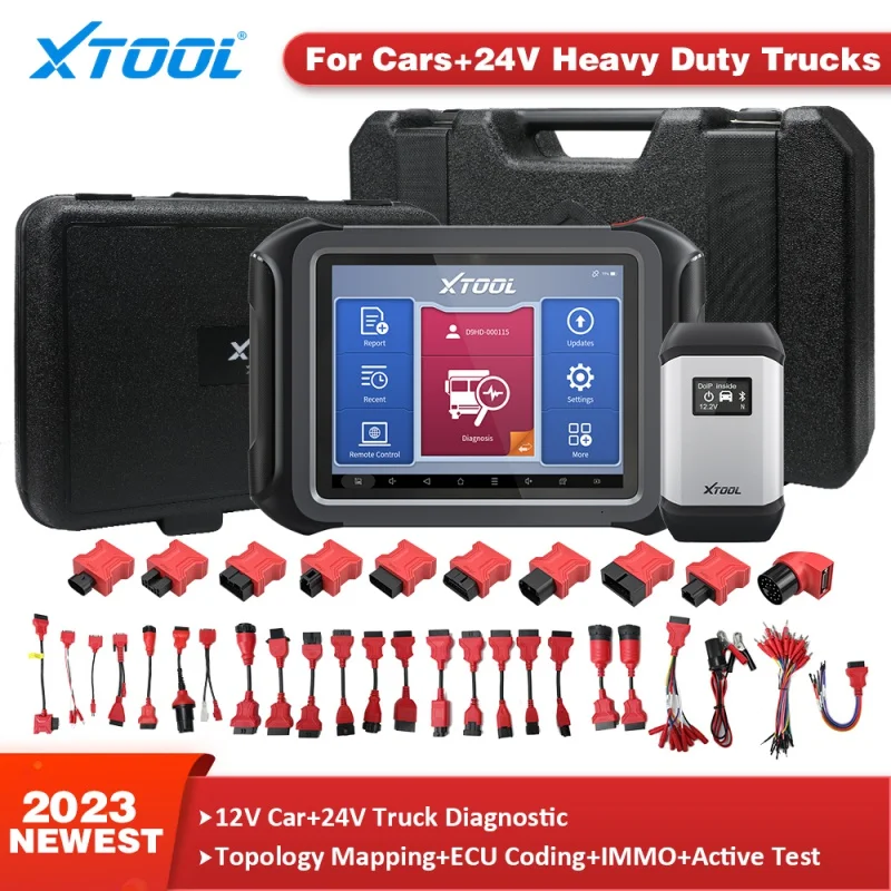 

Диагностические инструменты XTOOL D9HD для автомобиля 12 в 24 В, Программирование ЭБУ для грузовика, OBD-сканер OBD2, инструменты для механической мастерской