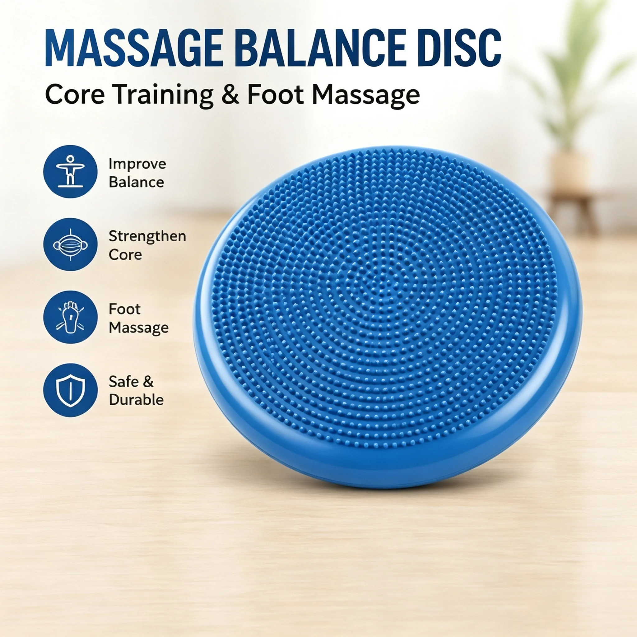 Exercise Disc Inflatable - Massage Balance Disc Inflatable Stability Wobble