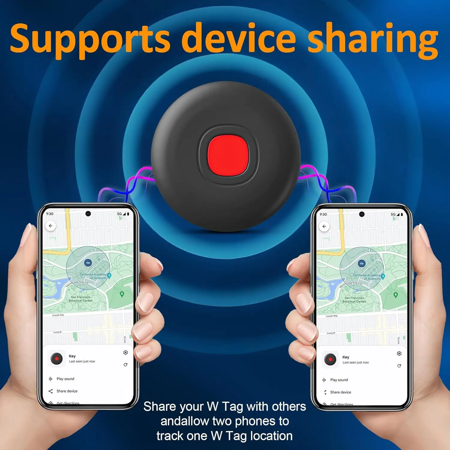 Bluetooth Tracker Tag for Android(Android ONLY), Key Finder Compatible with Google Find My(Find Hub), Tracking Tag