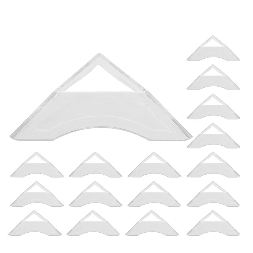 24 pezzi supporto per cubo triangolare trasparente espositore stabile base in plastica per sfere di cristallo pietre preziose rack puzzle