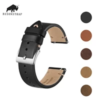 BISONSTRAP Crazy House correa de reloj de cuero pulsera ajustable para hombres 18mm 20mm 22mm correa de reloj de liberación rápida hebilla de acero
