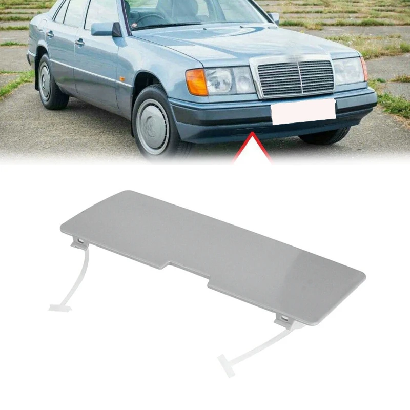 For Benz E?Class W124 Front Bumper Tow Hook Cover Towing Hole Lid Trailer Trim Cap Plate Traction Shell Cover