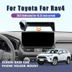 Screen Base Car Phone Holder Mount For Toyota Rav4 Rav 4 2023 Central Control Stand GPS Accessories Covers Auto Parts Products