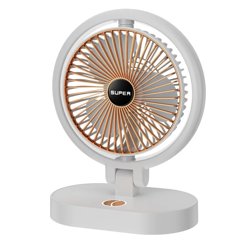 

Перезаряжаемый настольный вентилятор со светодиодной лампой, большой циркулятор ветрового воздуха, бесщеточный двигатель, 4 скорости для спальни, домашнего офиса, кемпинга