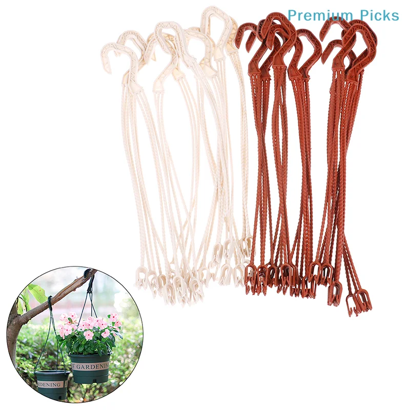 portable36cm Plant Hanger Hook Flower Pots Hanging Basin Garden Basket Hanging Chains