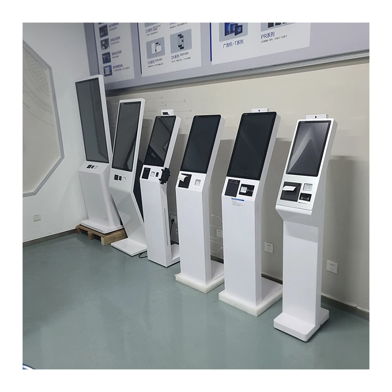 OEM 맞춤형 15.6인치, 21.5인치, 32인치, 43인치 NFC POS 주문 키오스크, 감열식 프린터 및 바코드 리더 탑재 셀프 서비스 결제 키오스크
