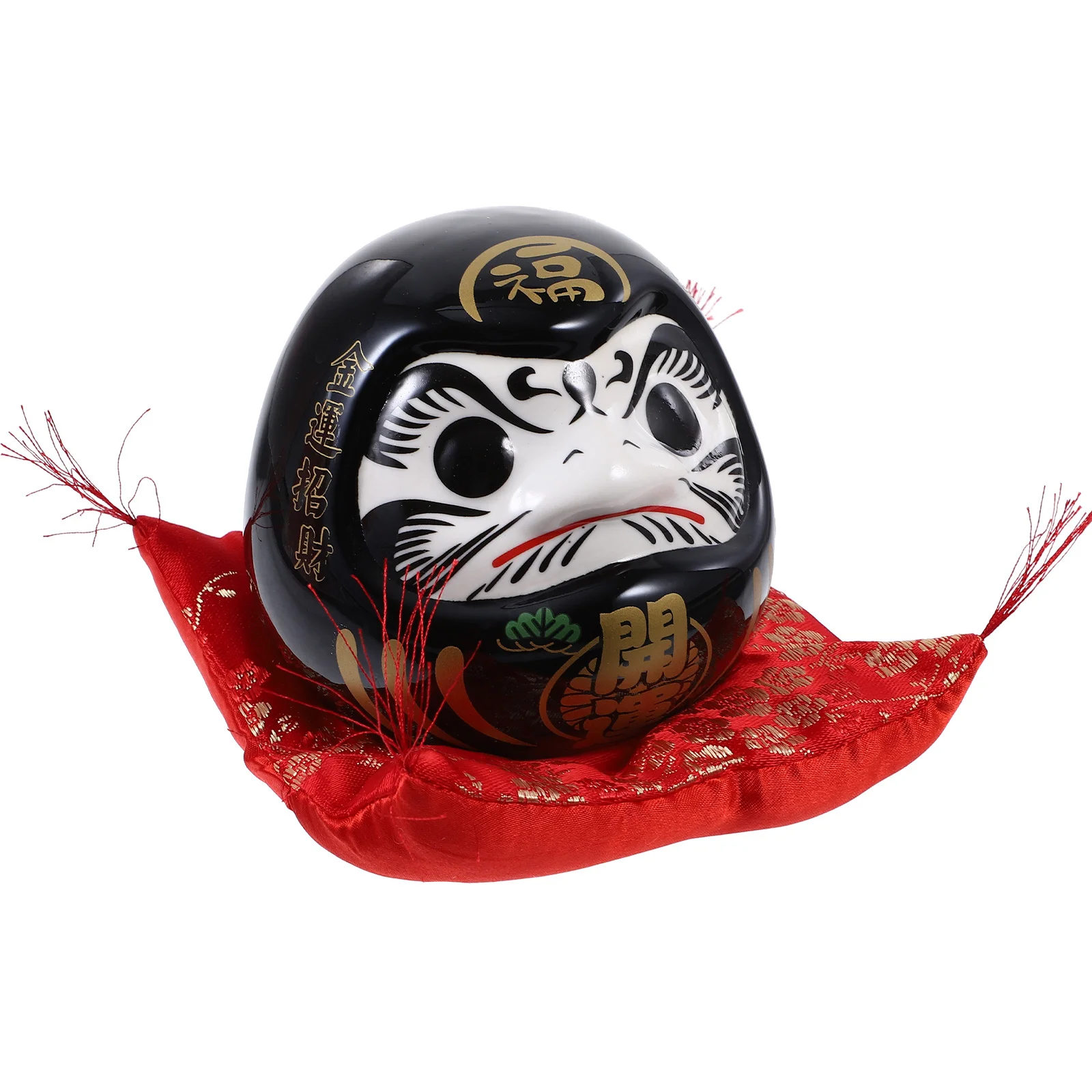 Hucha de cerámica Dharma japonesa, bote mediano para ahorrar monedas, caja de almacenamiento de dinero de escritorio Adorable, hucha de cerámica