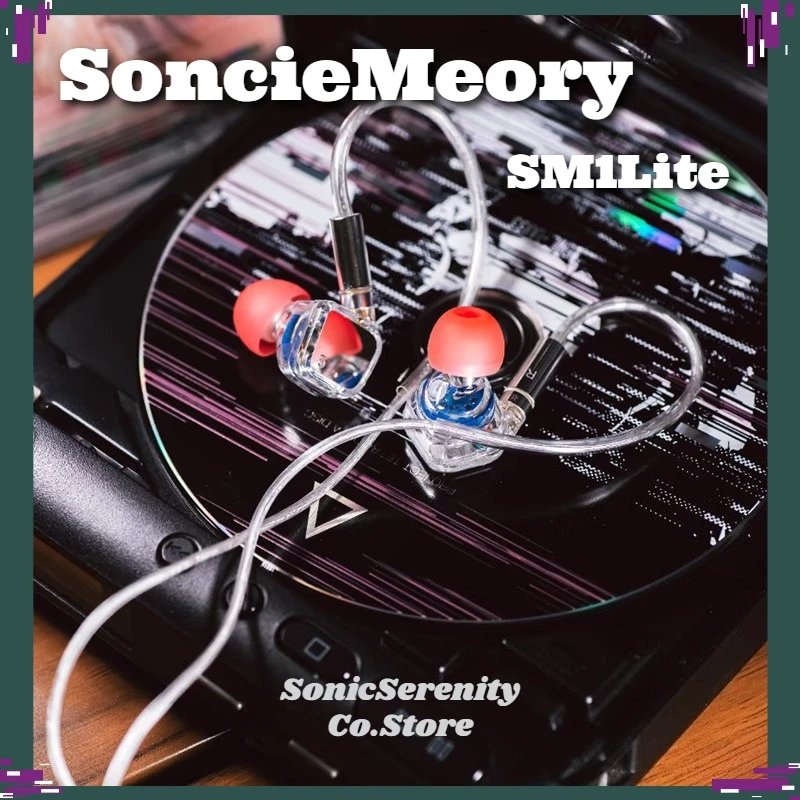

Наушники SoncieMeory Sound Memory SM1Lite In-Ear Audiophile Hi-Fi с проводным подключением — специально для киберспорта