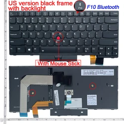 English Backlit keyboard for Lenovo Thinkpad T470 T480 A475 A485 01AX569 01AX487 01AX528 01HX419 US