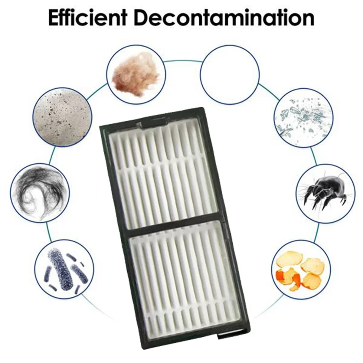 FZFZ 5490 6090 7090 로봇 진공 청소기 메인 사이드 브러시 Hepa 필터 걸레 천 교체 액세서리 키트