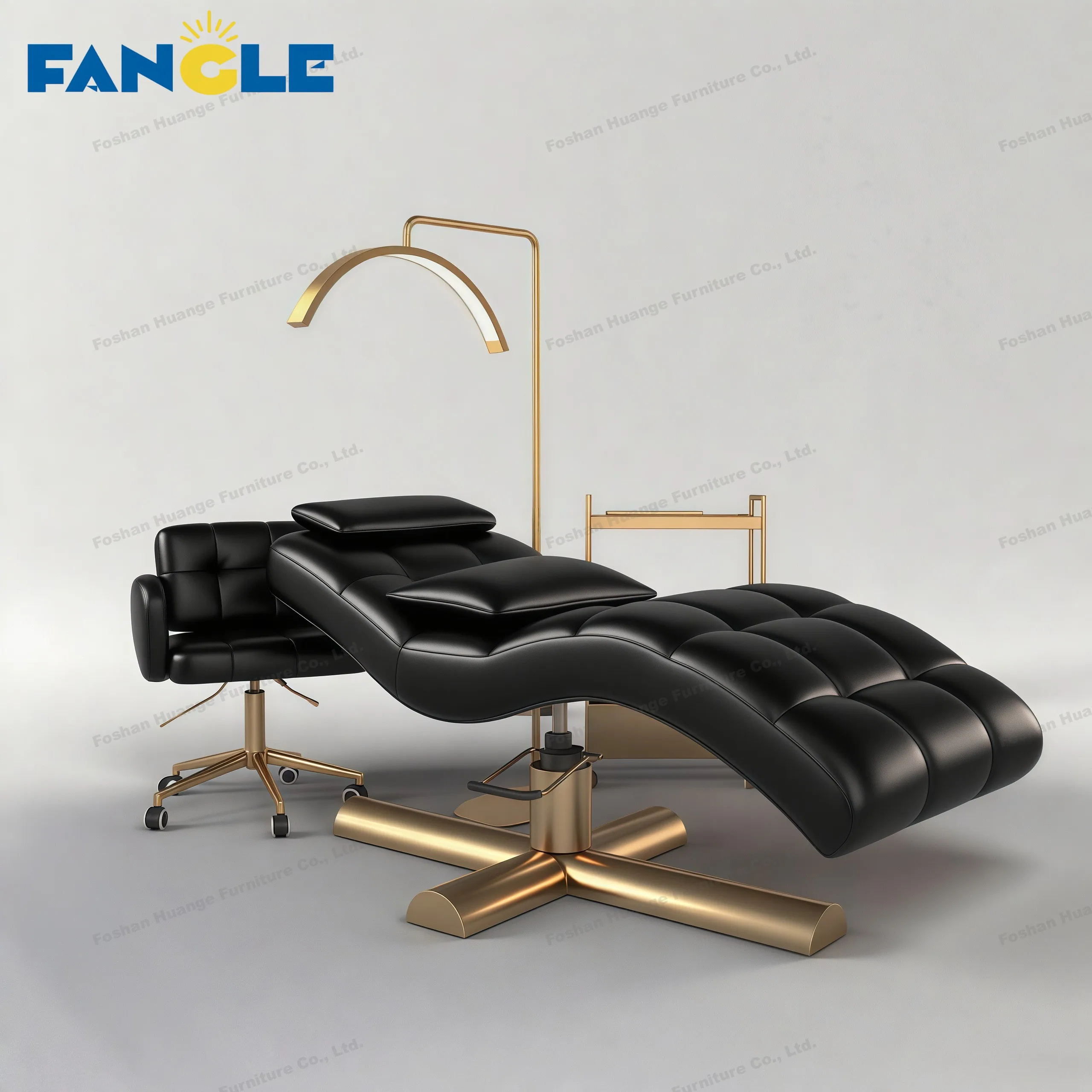 Hot Selling White Curved Eyelash Bed Facial Specifically Beauty Salons Beauty Bed Massage Sap Lash Bed