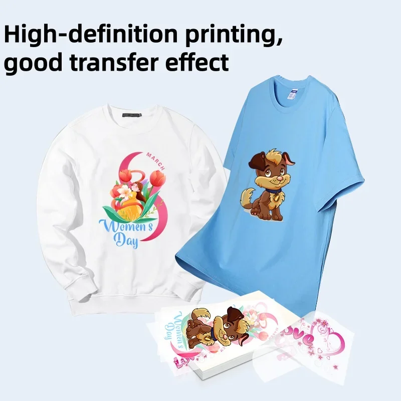 

The white ink heat transfer printer is a micro-piezoelectric nozzle heat transfer printer that first colors and then white