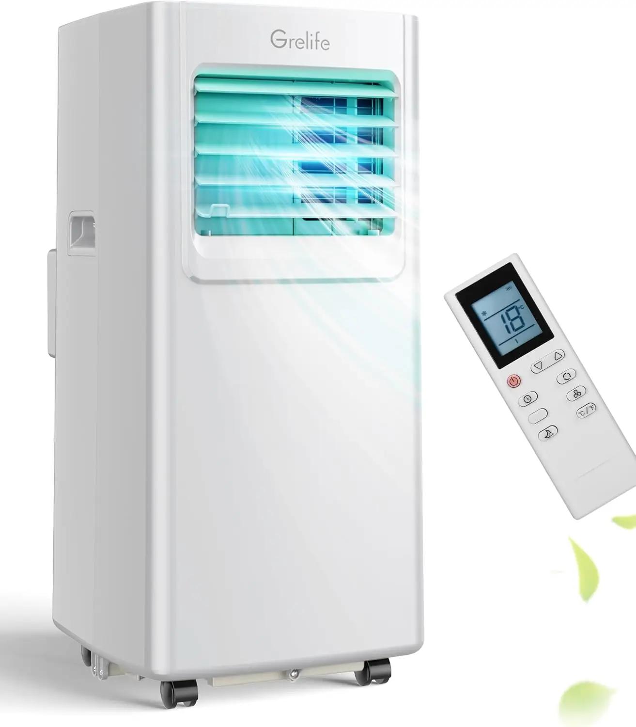 

Portable Air Conditioners Cools Up to 350 Sq.Ft,Smart Control,4-in-1 Energy Portable AC Unit,48dB Quiet,24H Timer for Office