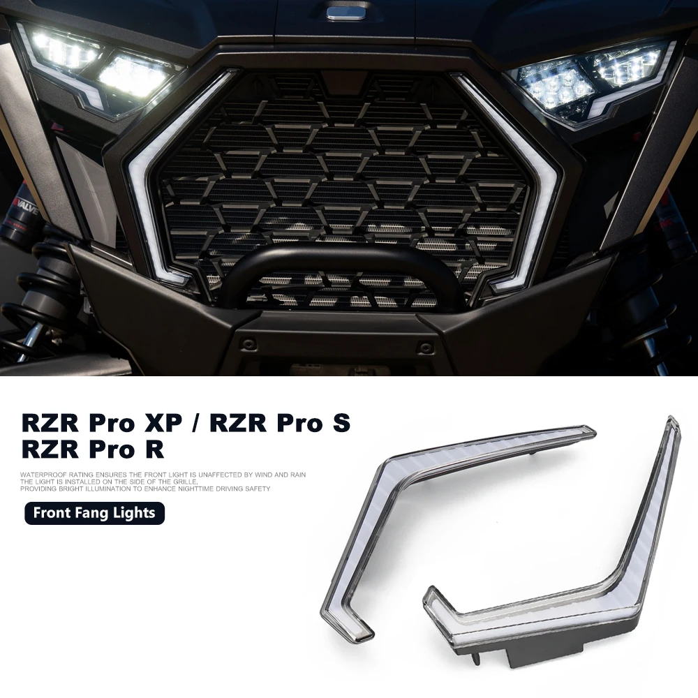 Luz LED de acento frontal, luces de señal de giro para Polaris RZR Pro XP 4 Ultimate RZR Pro S 4 Sport RZR Pro R 4 Sport Premium UTV ATV