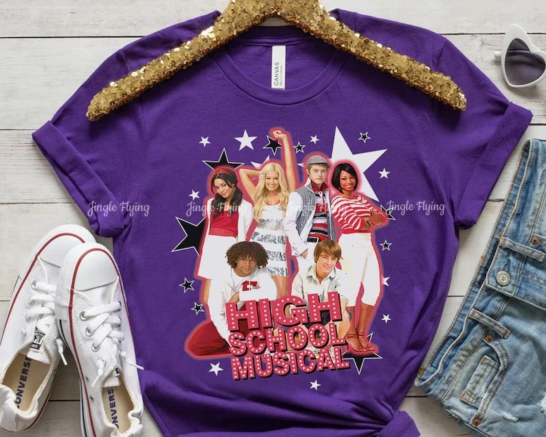 Musical The Series Vintage Group Shot Shirt East High School Tee