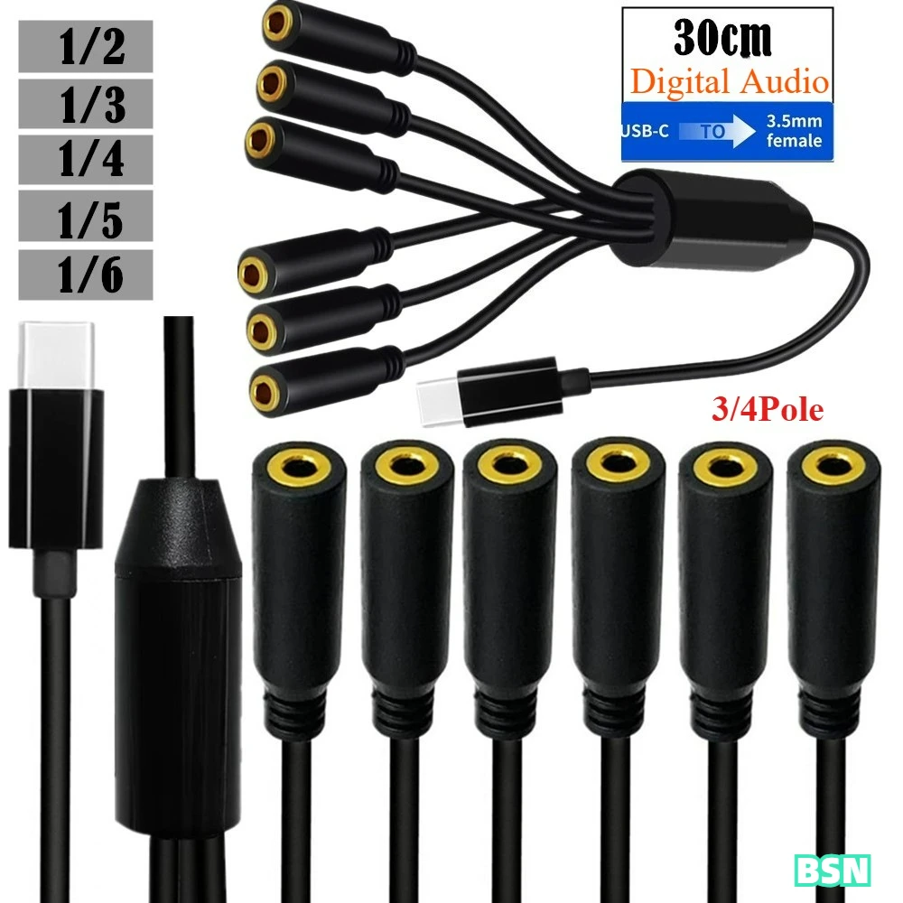 Type-C To 3.5Mm Fem…