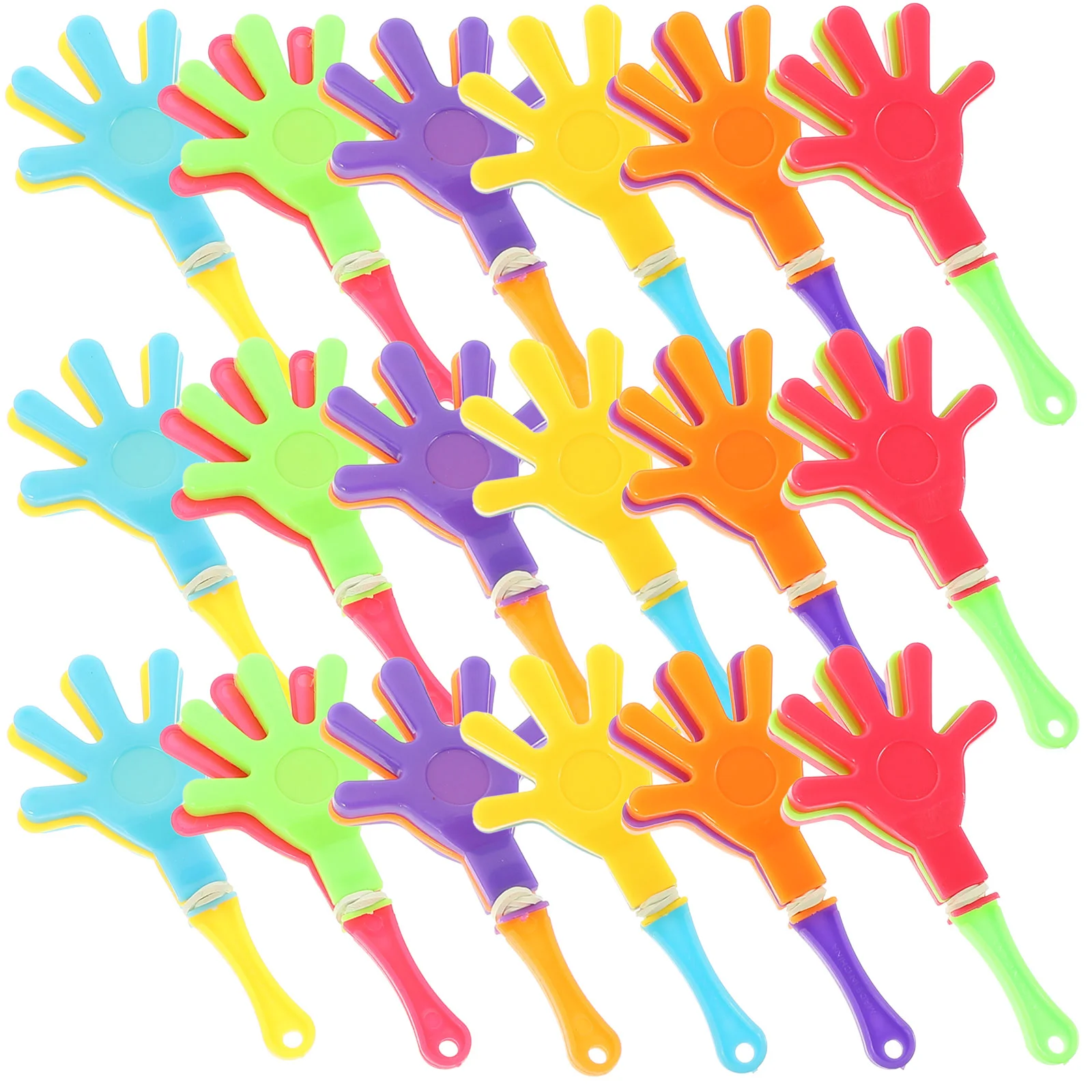

50 Pcs Little Hand Party Props Noise Maker Favors Mini Football Noisemakers Clapper Generator Colored Clappers Festival
