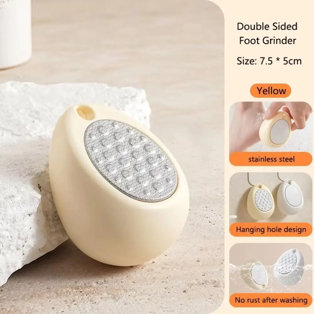 

Portable Double-sided Foot Grinder Handheld Ergonomic Dead Skin Callus Remover Heel Cleaning Effective