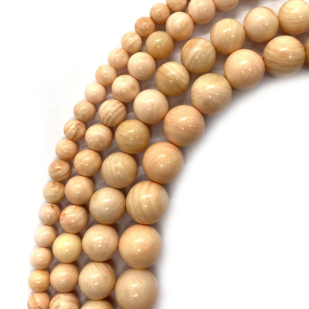 Wanbao Snail Round Shell Loose Beads for Jewelry Making DIY Necklace Bracelet Earrings Natural Shell Ball Beaded Accessories