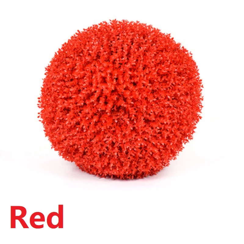18/25/30/35cm Artificial Eucalyptus Leaf Grass Ball Fake Grass Home Garden Landscaping Wedding Decor Yard Simulation Green Plant