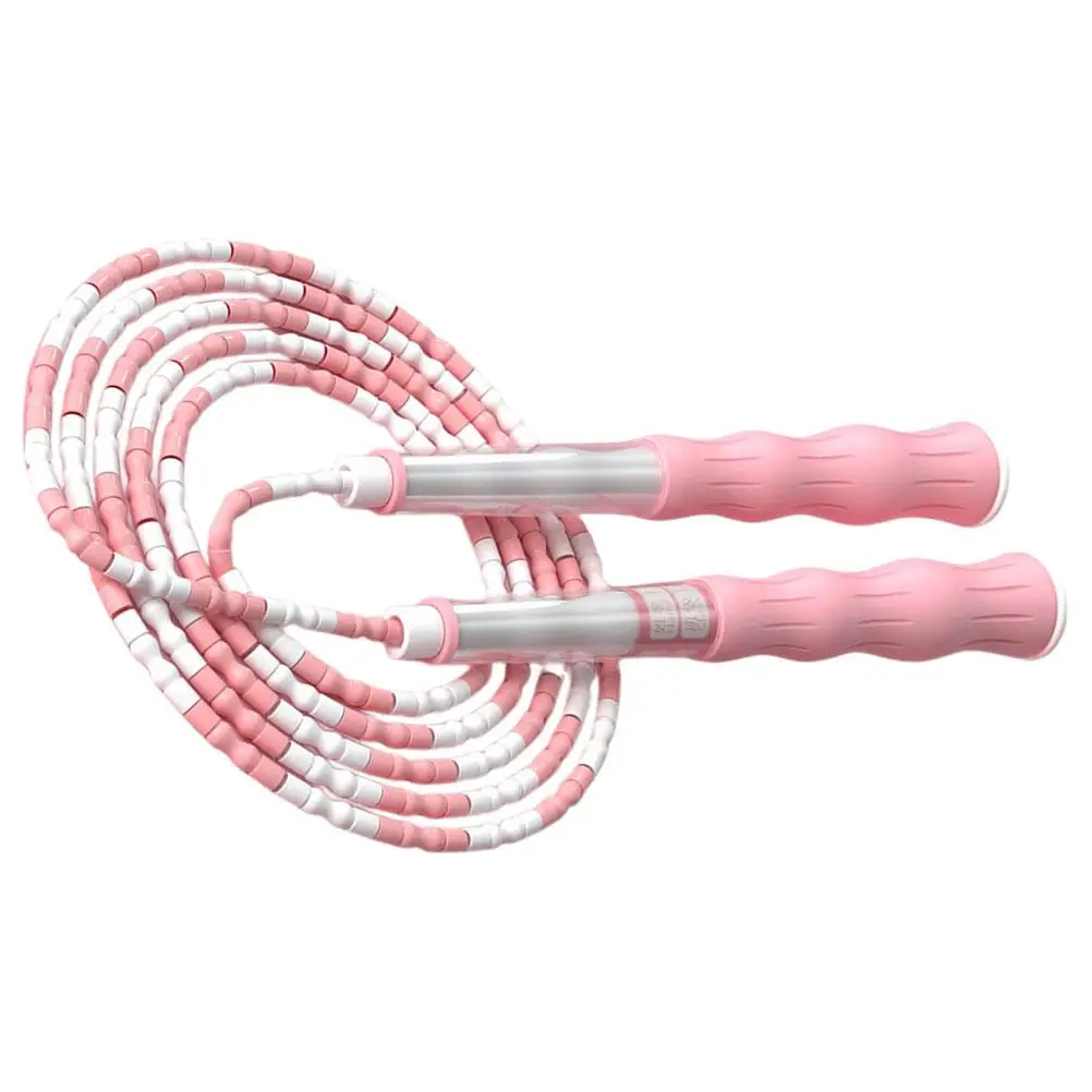 

Bamboo Beaded Adjustable Outdoor Skipping Rope 1.75m Max Height for Kids Students Fitness Training Skipping Rope