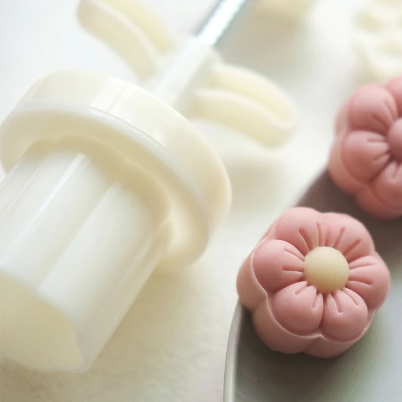 Flower Biscuit-Stamp-Mold DIY Baking Mold Tool Hand Pressure Dessert Mold 25g Dropship