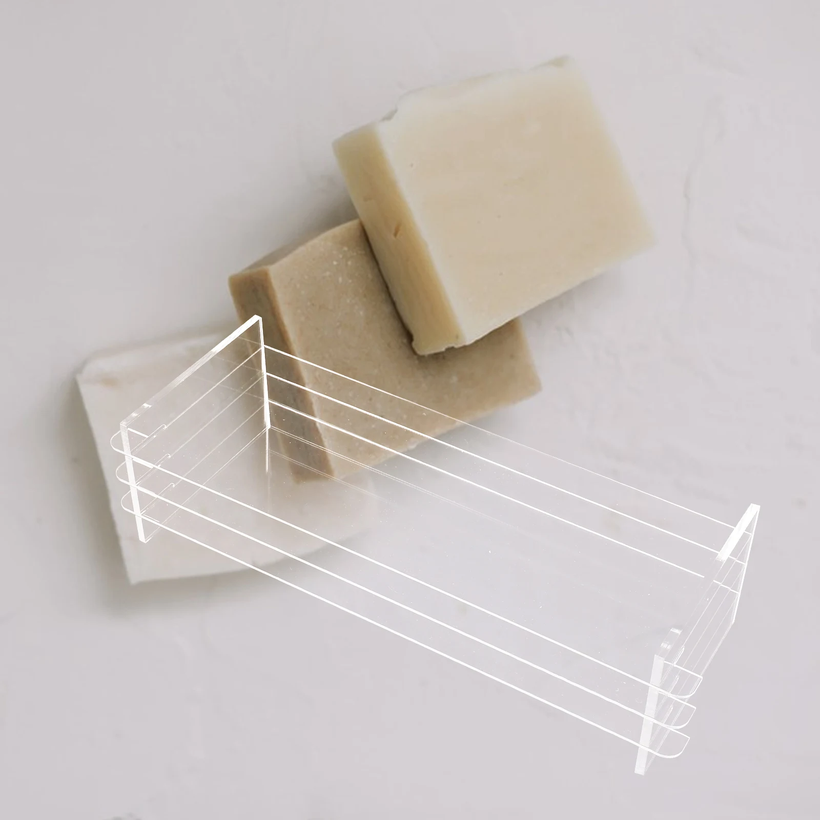 

1 set Silicone Mold Acrylic Dividing Board Clear View Soap Making Craft Tool Multi Use Inner Divider For Cold Process Homemade