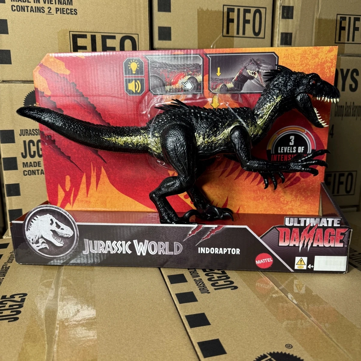 العالم الجوراسي كبير ديناصور نموذج الفيلم نفس محاكاة المحمول وقابل للصوت Indoraptor Becklespinax الأطفال الأولاد هدية #2