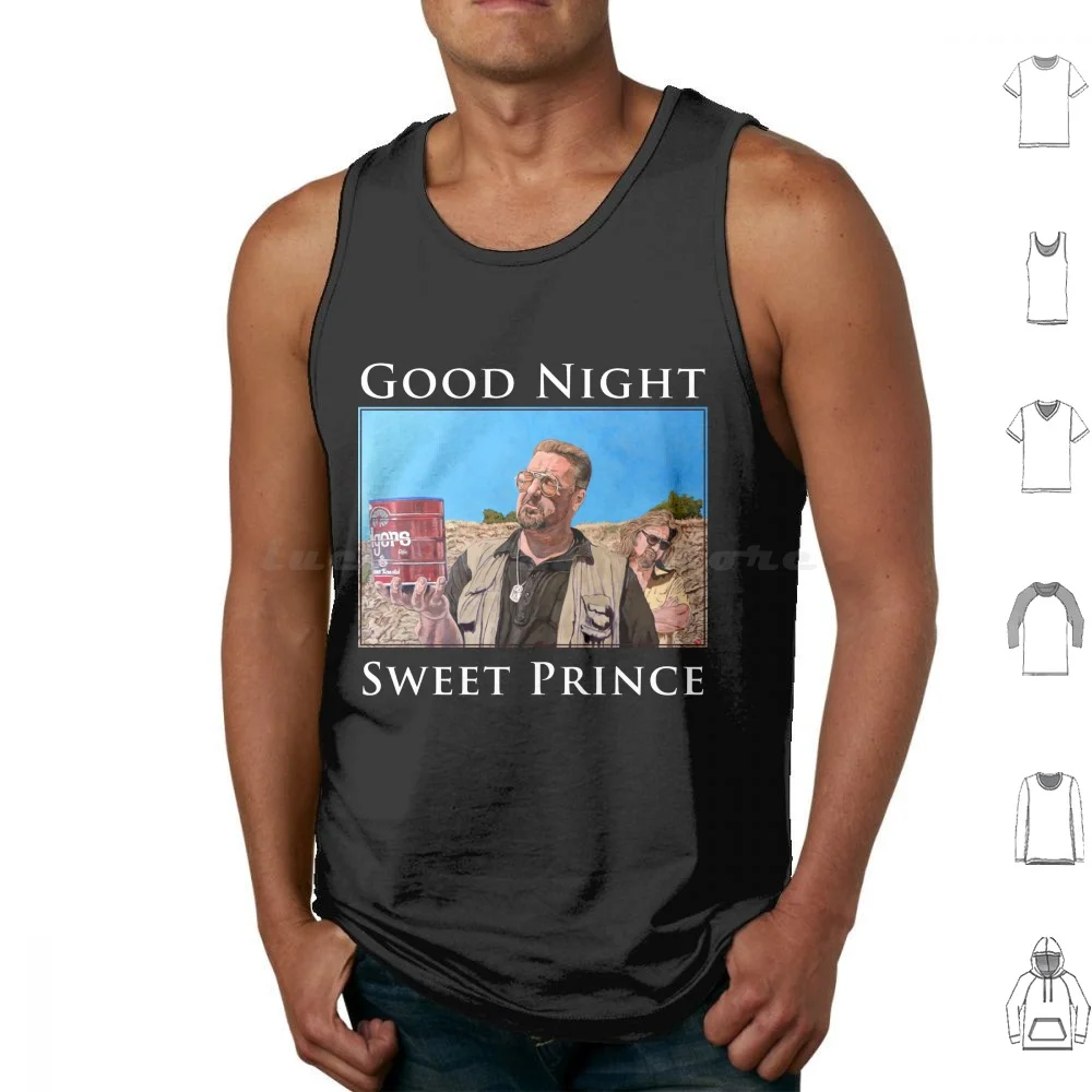 Buen noche dulce príncipe camisetas sin mangas chaleco sin mangas The Dude Donnys Eulogy buena noche dulce príncipe Lebowski el grande