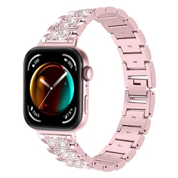 Diamond Strap for Huawei Watch Fit 3 fit 4 4pro Smartwatch Accessories Diamond Watchband For huawei watch fit 3/4 Metal Bracelet