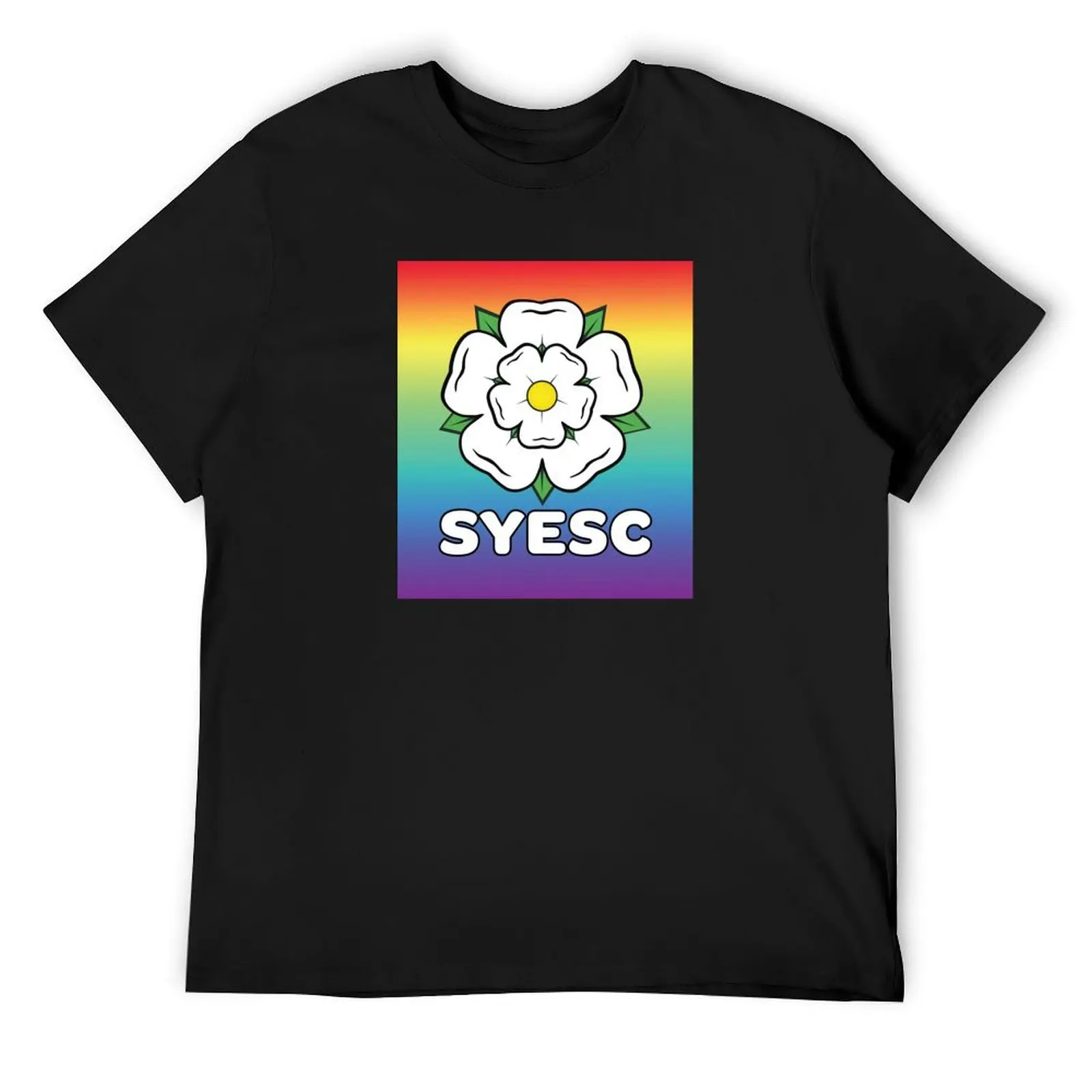 

SYESC футболка с радужным фоном, новые подарки и футболки с рисунком, компрессионная рубашка в стиле аниме, мужская рубашка