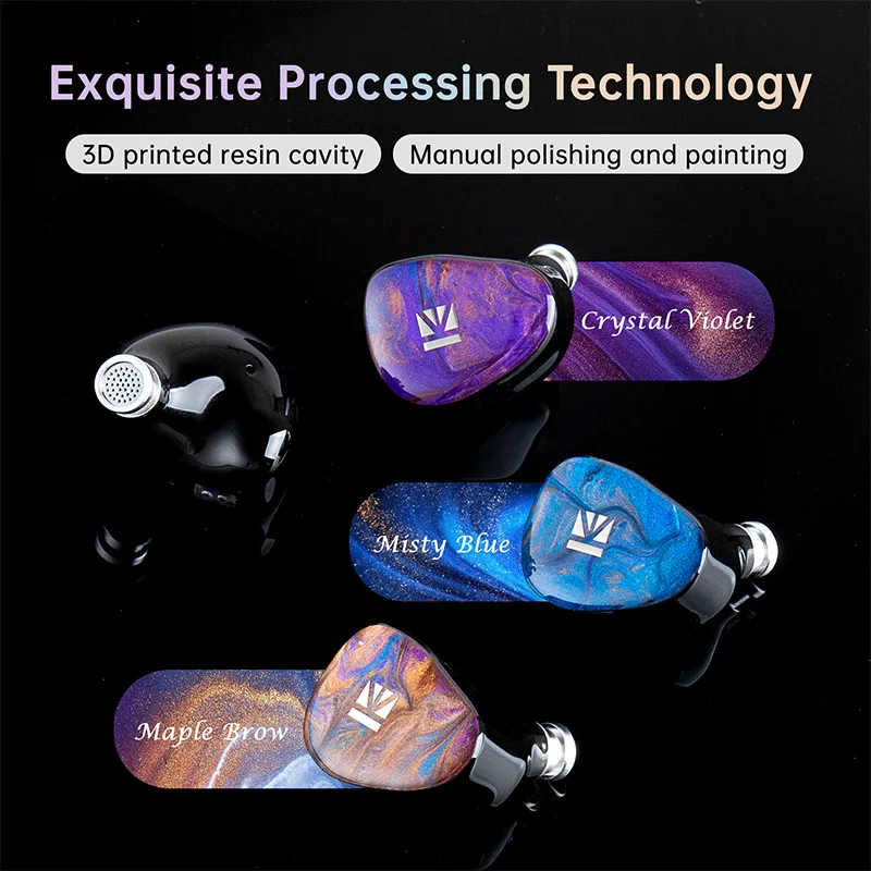 KBEAR KB02 10mm Beryllium-plated Diaphragm+Bone Conduction IEM Wired Hifi Music Game in-ear Earphones with Detachable Cable