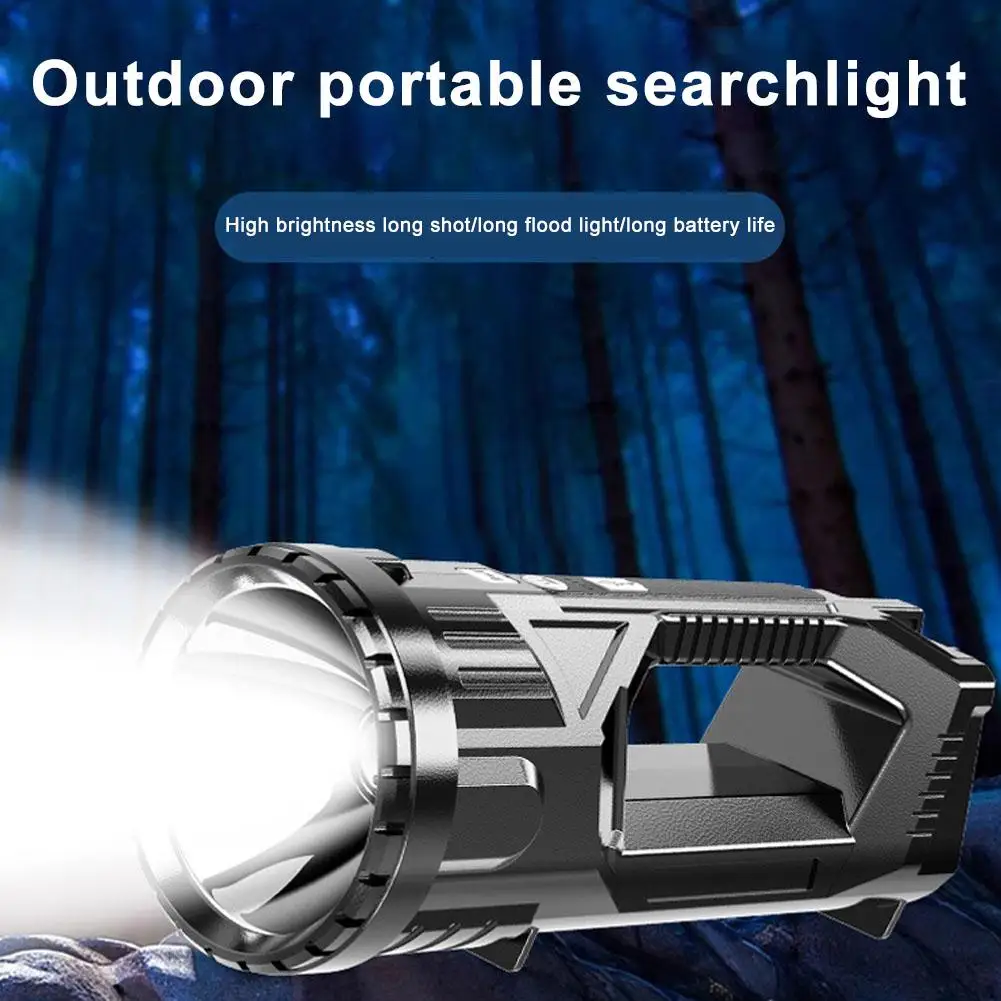 Powerful LED Searchlight Outdoor Multifunction USB Rechargeable Work Light LED Flashlight Long Range Camping Lantern