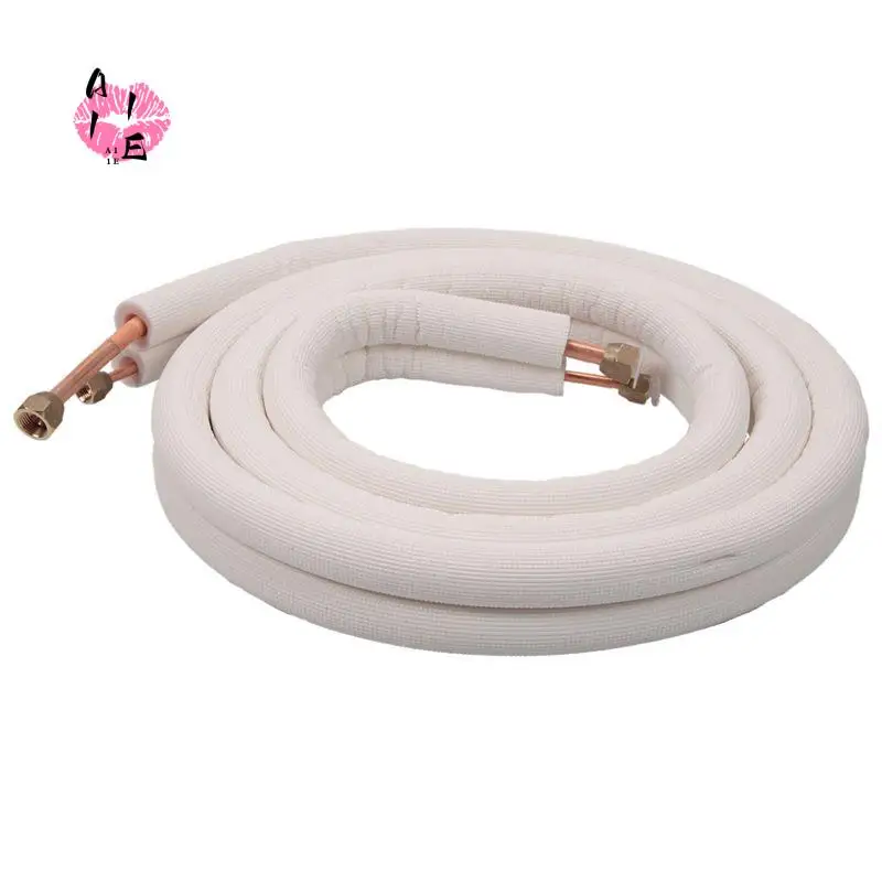 A11E-1/4In 3/8In Insulated Aluminum Line Wire Set Air Conditioning Parts Refrigerant Pipes